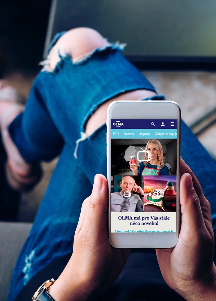 Webové stránky mlékárny OLMA