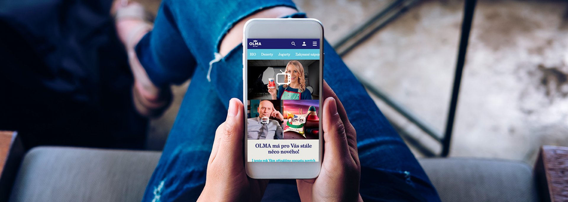 Webové stránky mlékárny OLMA